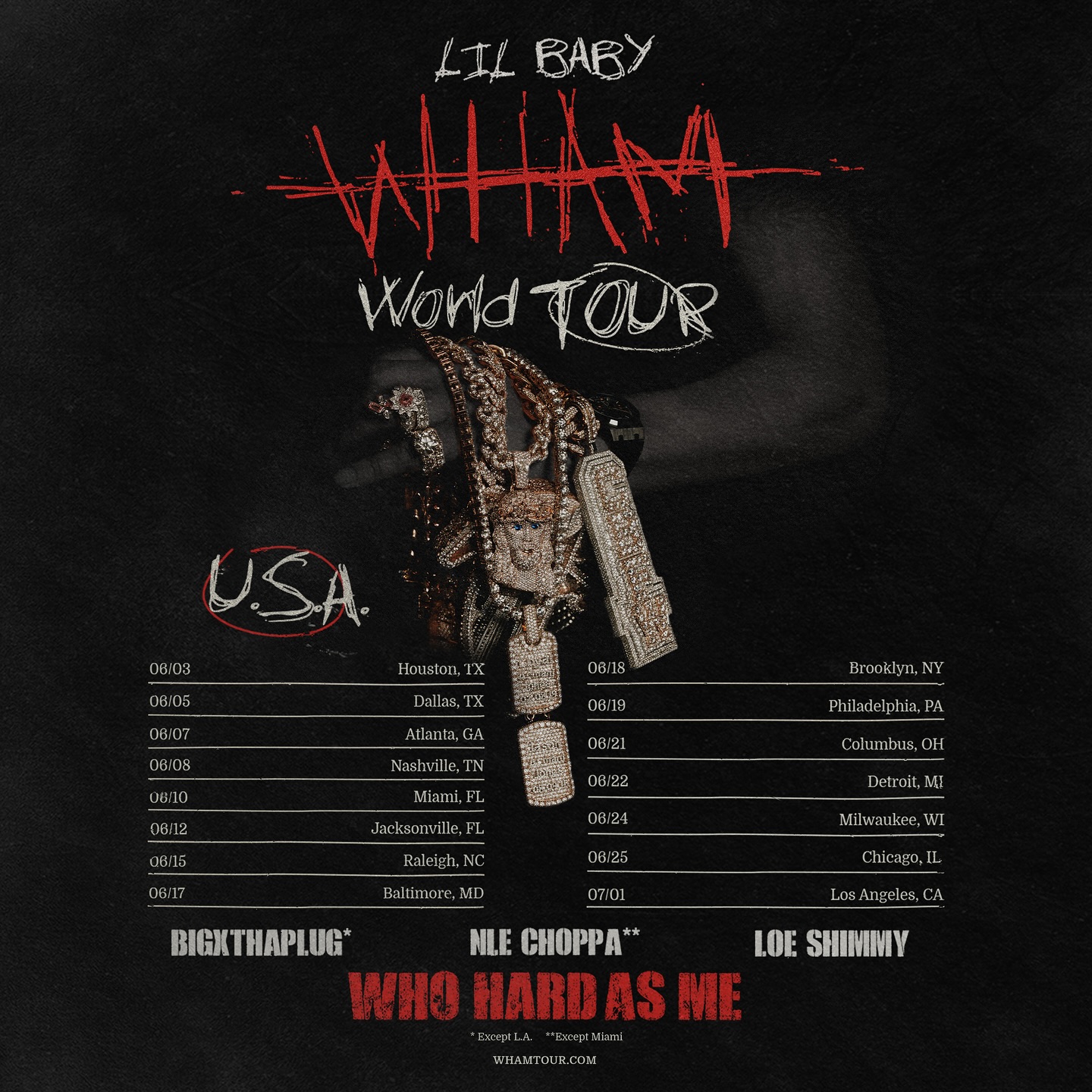 Loe Shimmy WHAM World Tour Poster 2025